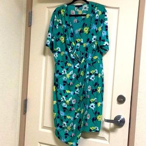 XL Banana Republic Green Floral Dress